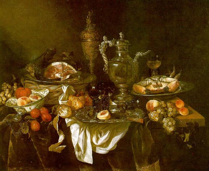 Abraham Hendrickz van Beyeren Banquet Still Life